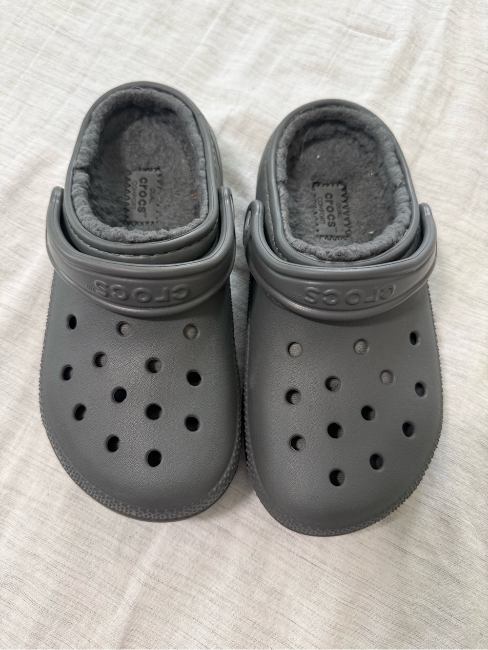 CROCS Kids' Lined Clog - Dark Gray